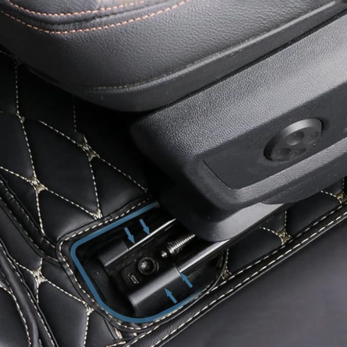 Custom Car Floor Mats Fit for 99% Sedan SUV Sports Car Full Coverage Pads Leather Floor Liners Mat Women Men (Yellow)