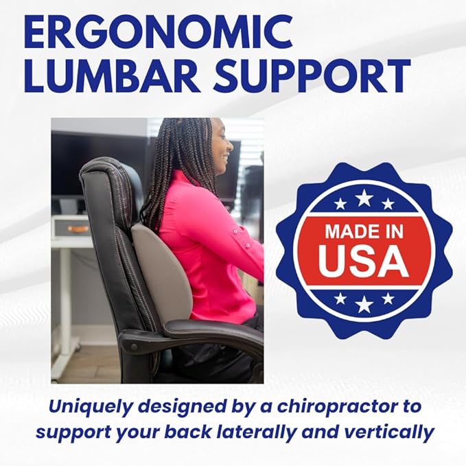 Back-Huggar® The Original Lumbar Cushion (Bucket Style) - Blue