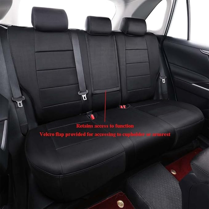 EKR Rav4 Seat Covers Custom Fit for Toyota Rav4(Gasoline) 2019 2020 2021 2022 2023 2024 2025 LE,XLE,XLE Premium,Limited,Car Seat Cover Full Set for SUV,Neoprene(Black)