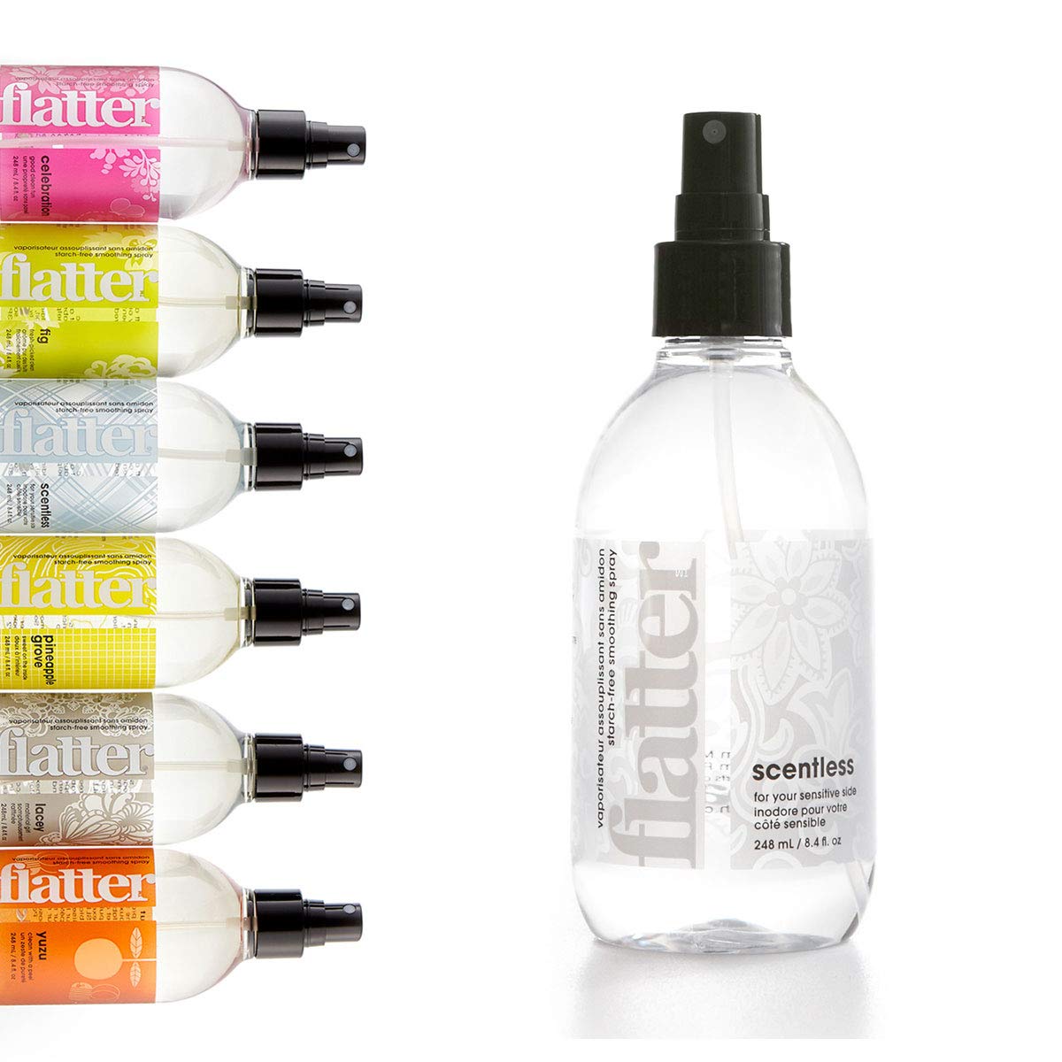 Soak Flatter Smoothing Spray Naturally-Derived Wrinkle Release Spray | Starch-Free Alternative For Ironing, Quilting & Sewing |