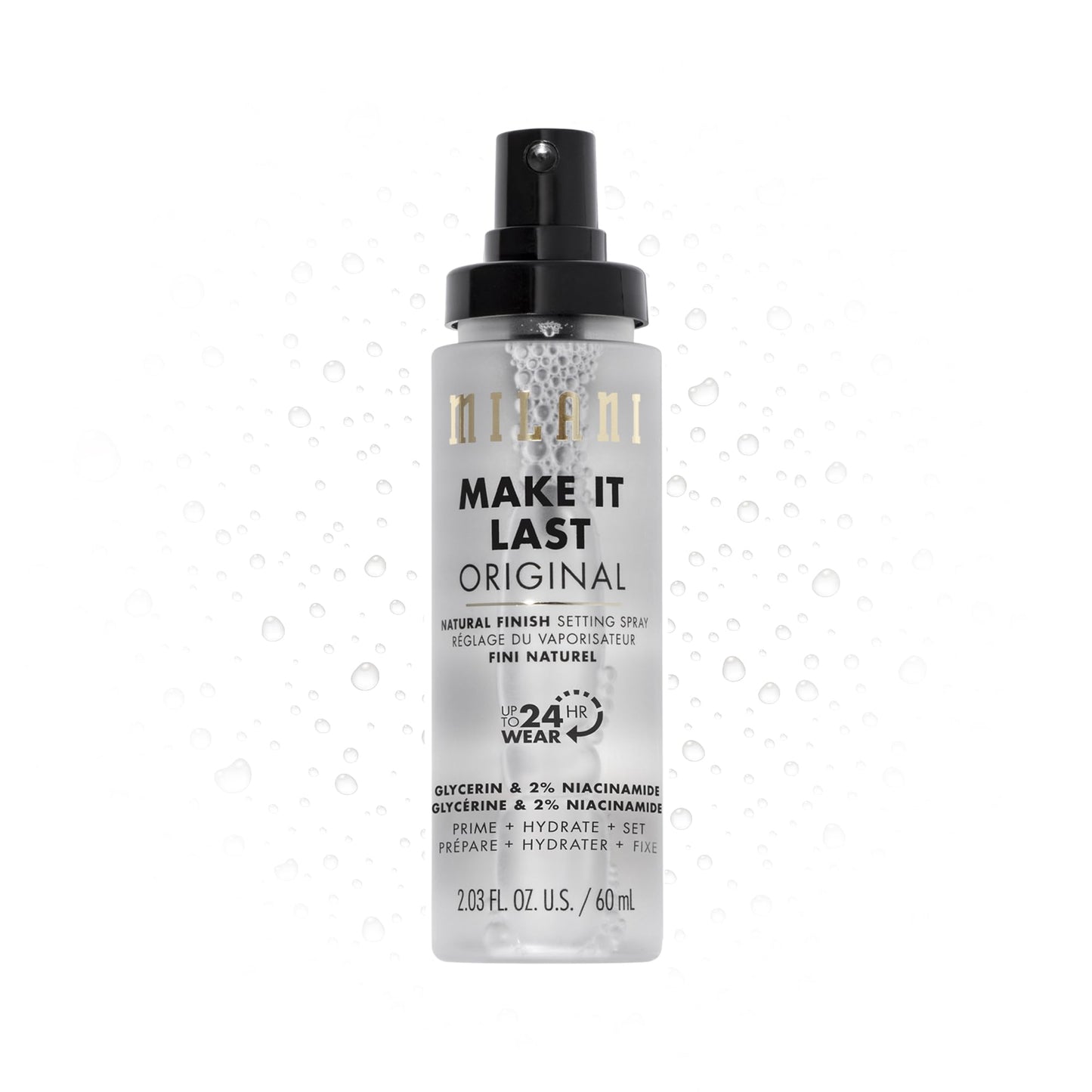 Milani Make It Last Original - Natural Finish Setting Spray 3-In-1 Setting Spray And Primer- Prime + Correct + Set Makeup Finish