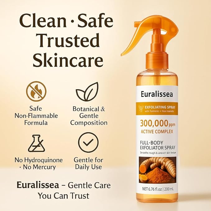 Peel Shot Body & Face Turmeric Mist – Botanical Skin Comfort Spray for Smooth and Supple Feel 200mL