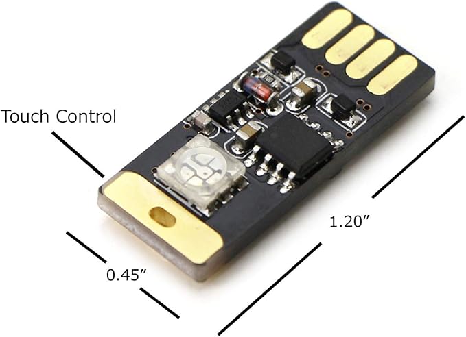 iJDMTOY Touch Control RGB Multi-Color USB Plug-in Miniature/Nano LED Car Interior Ambient Accent Lighting Kit