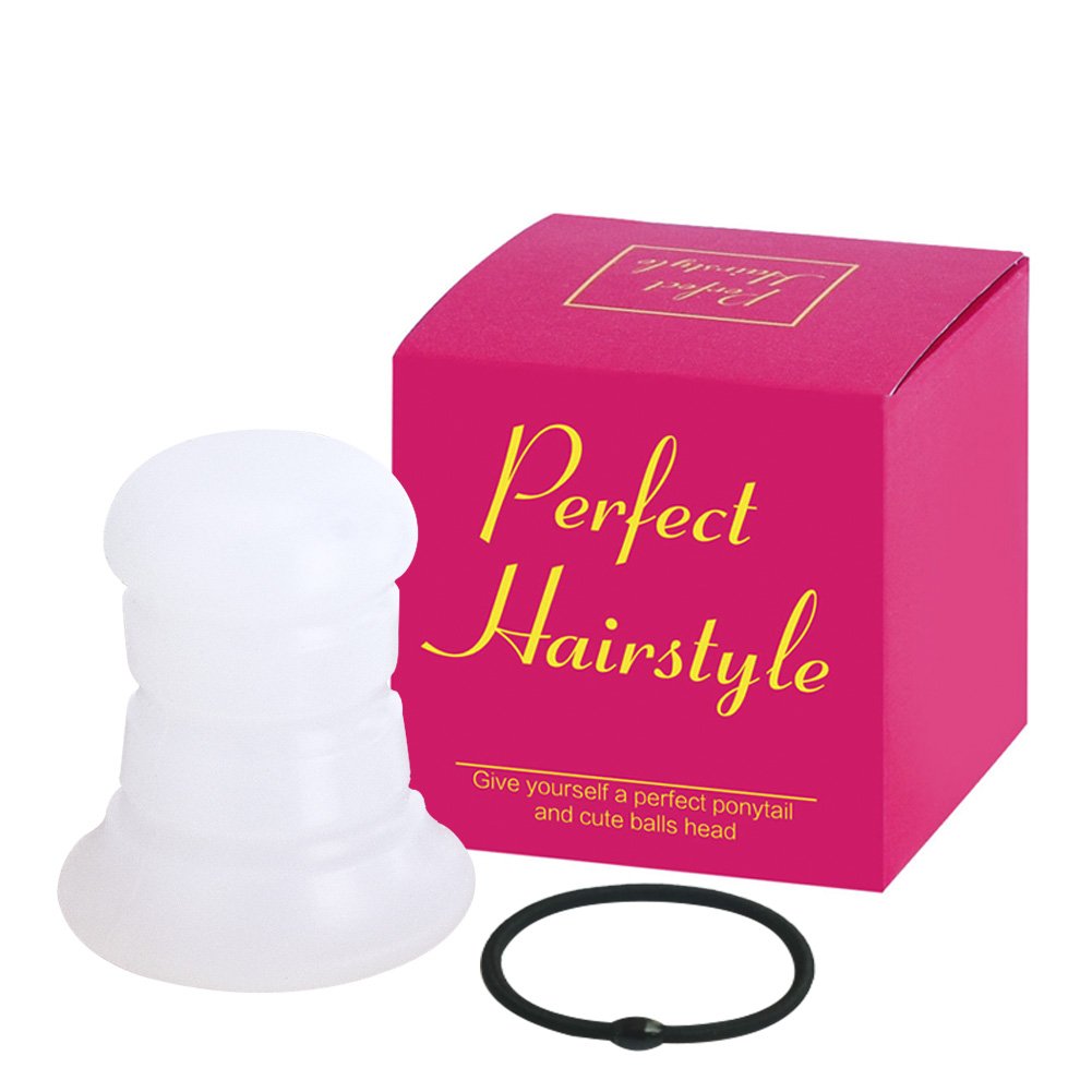 Vanow Ponytail Holders, Ponytail Volume Enhancer, Crystal Transparent Filled Hair Accessory, Fashion Hair Bun Maker, Magic Hair