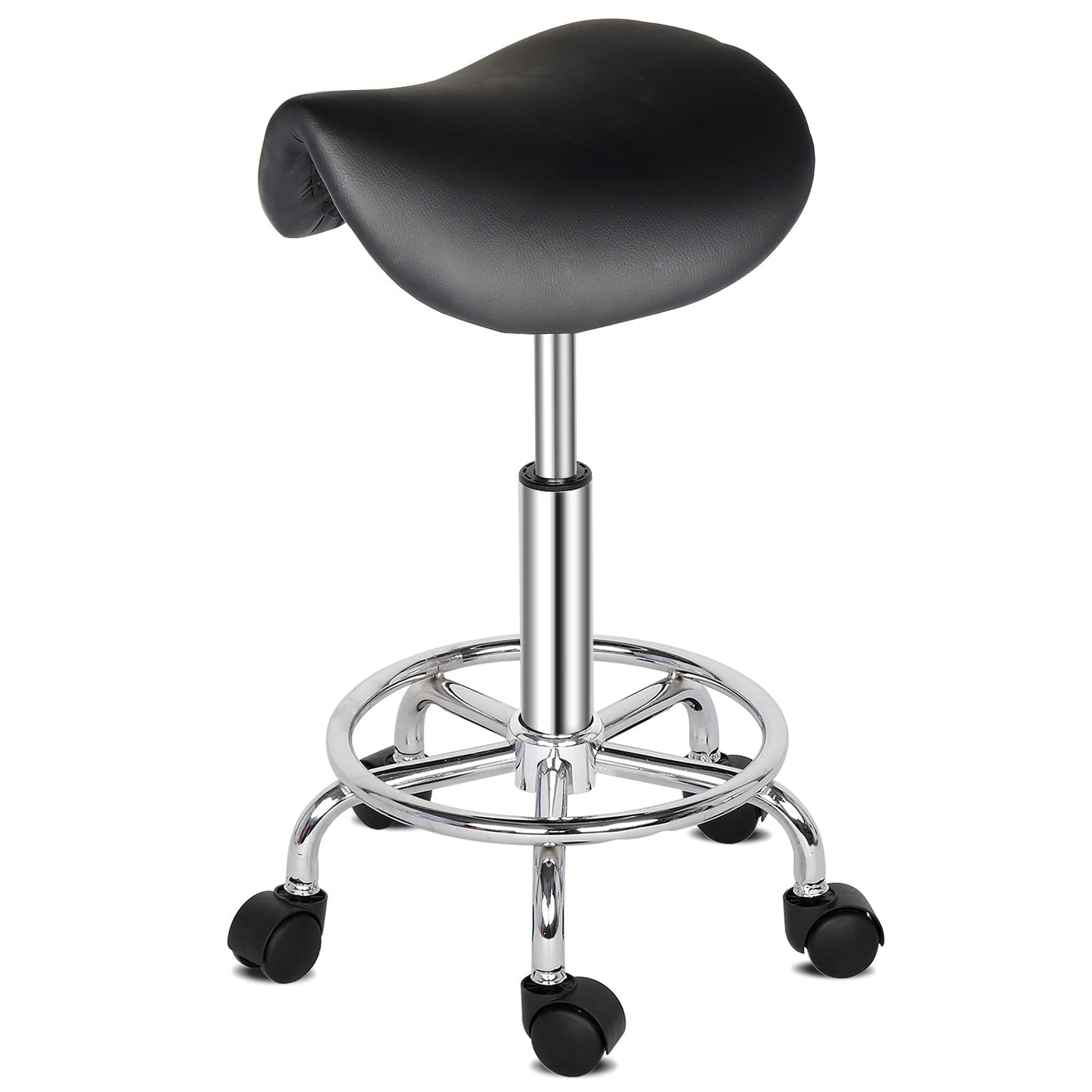 Office Stool, Professional 360 Rotation, Adjustable Height Saddle Stool For Massage Salon Kitchen Office Clinique Pub Sewing Pai