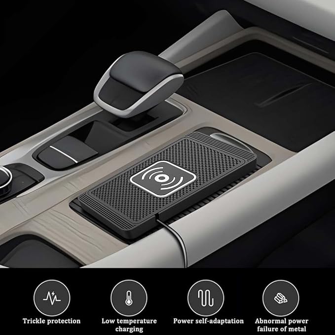 Wireless Car Charger Pad for Chevrolet Blazer Captiva Equinox Suburban/Bolt EUV 2000-2026, Type-C/USB 15W Car Wireless Charger Non-Slip Cordless Charging Mat Car Accessories