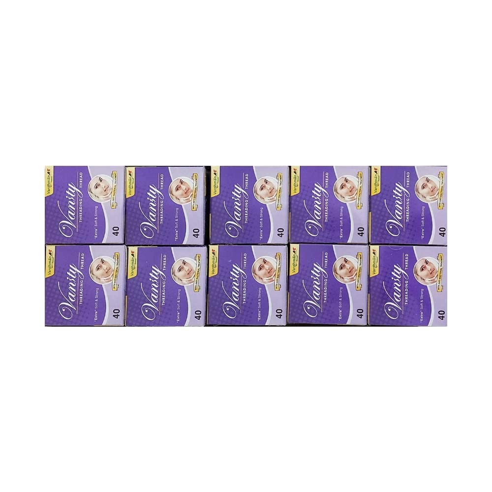 Vanity Eyebrow Threading 10 Spool X 300 Meter Extra Soft Strong