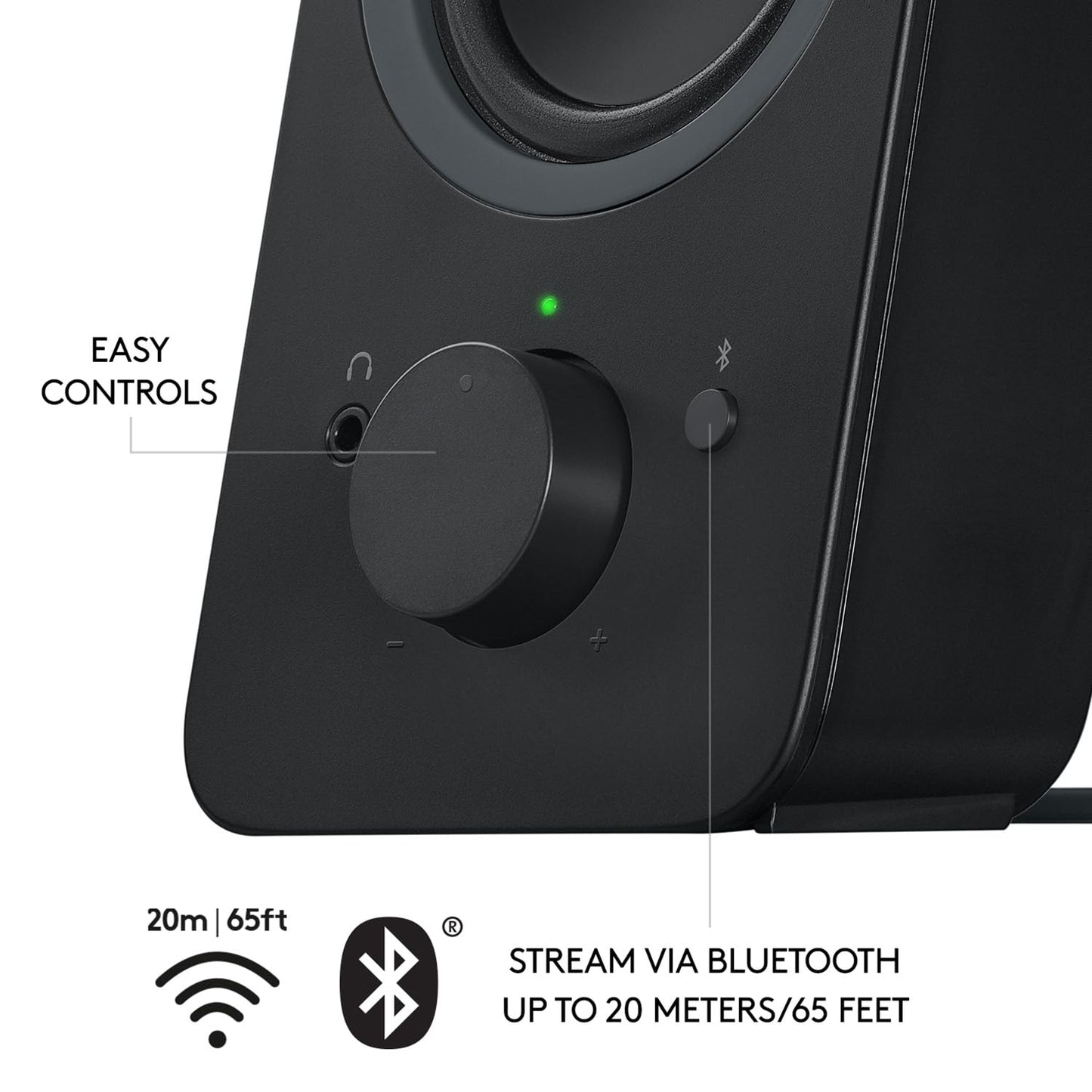 Logitech Z207 2.0 Stereo Computer Speakers with Bluetooth
