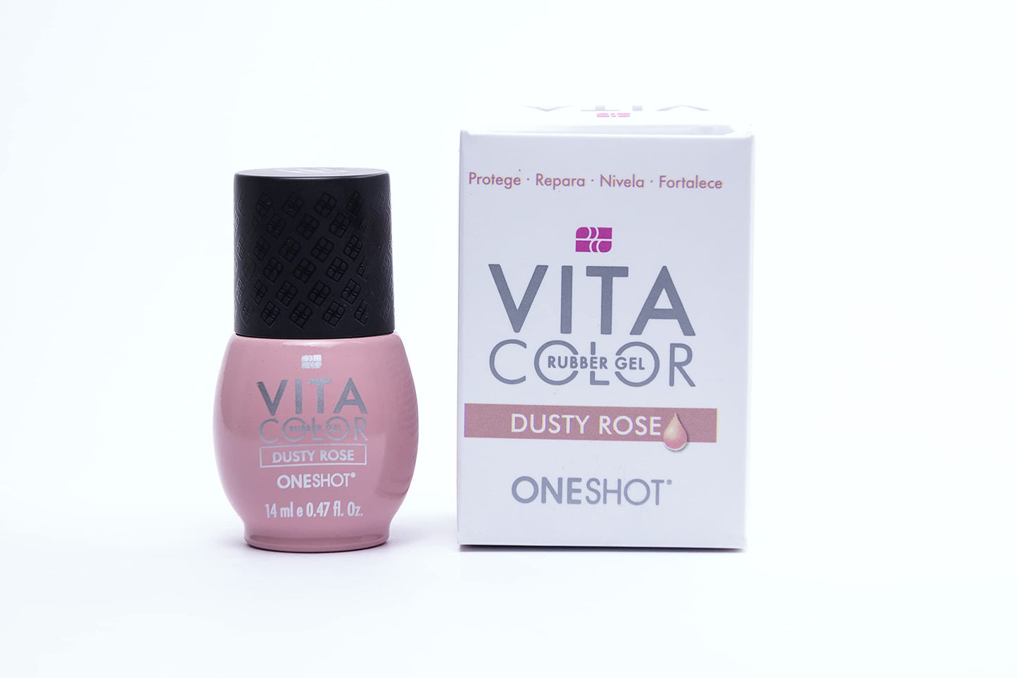 Vita Color - Rubber Gel By One Shot 0.47 Oz (Dusty Rose)