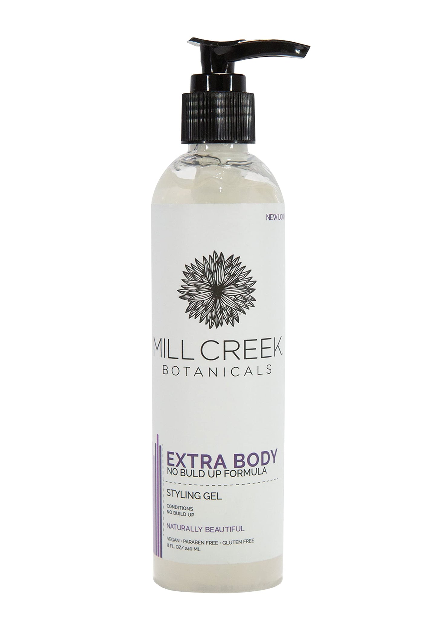 Mill Creek Natural Styling Gel- Extra Body - 8 Fl. Oz/ 240 Ml.