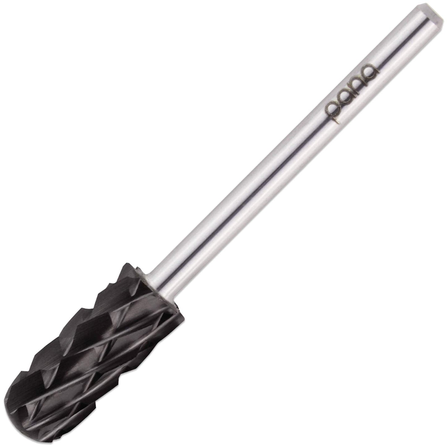 Pana Smooth Top Small Barrel 3/32'' Shank Size - (Dlc Black, 5X Coarse Grit) - Fast Remove Acrylic Or Hard Gel Nail Drill Bit Fo