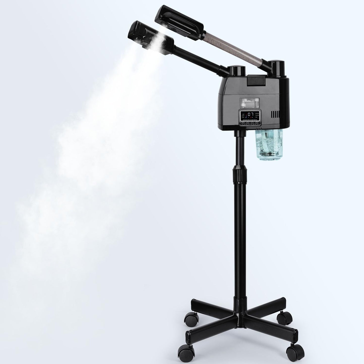 Flolxnb Professional Facial Steamer, 2 In 1 Facial Steamer With Ozone,Esthetician Steamer With Hot&Cold Nozzle,Digital Face Stea