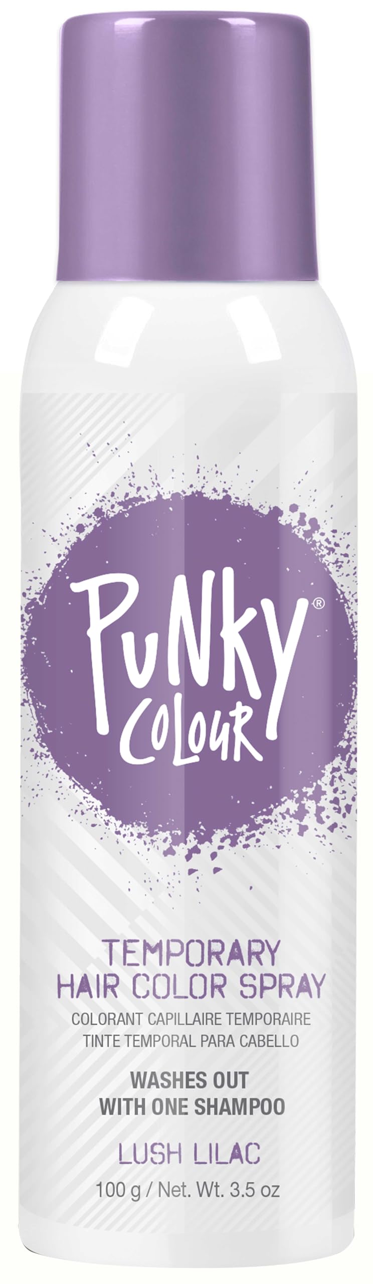 Punky Pastel Temporary Hair Color Spray, Lush Lilac, 3.5 Oz, 1-Pack