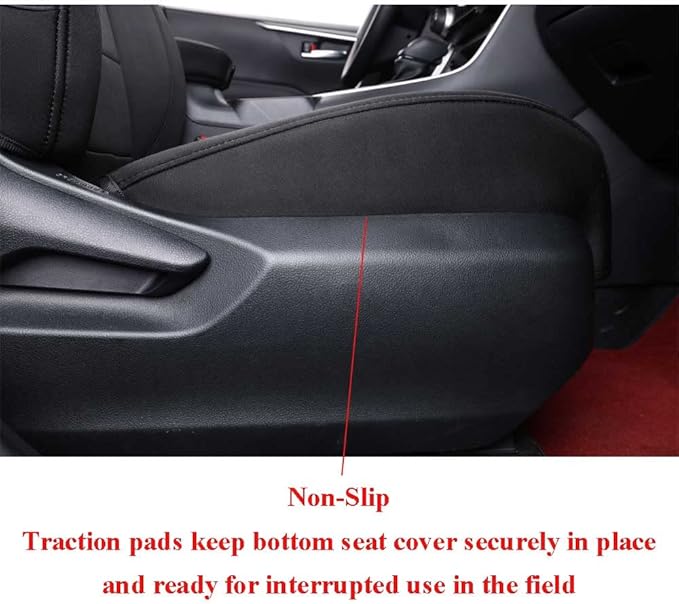 EKR Rav4 Seat Covers Custom Fit for Toyota Rav4 (Hybrid) SE/XSE & (PHEV) GR Sport 2026,Car Seat Cover Full Set for SUV,Water-Resistant, Non-Slip, Easy Clean,Neoprene(Black)