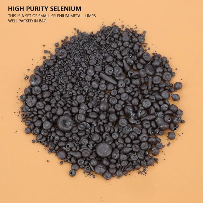 Selenium, 99.99% Selenium Metal Se Metal High Purity Selenium Small Lumps Sample 10g / 0.4oz Industrial Welding Welding