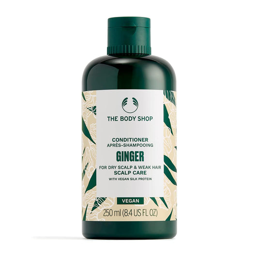The Body Shop Ginger Scalp Care Conditioner - For Dry Scalp & Weak Hair - With Vegan Silk Protein - 250Ml