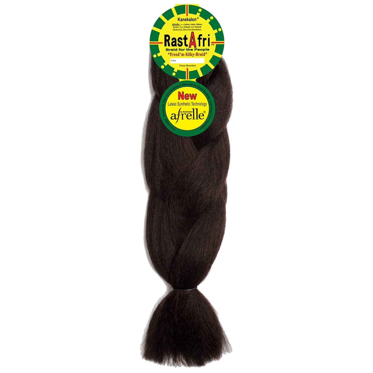 Rastafri Freed'M Silky Braid Afrelle 100% Kanekalon (1B)