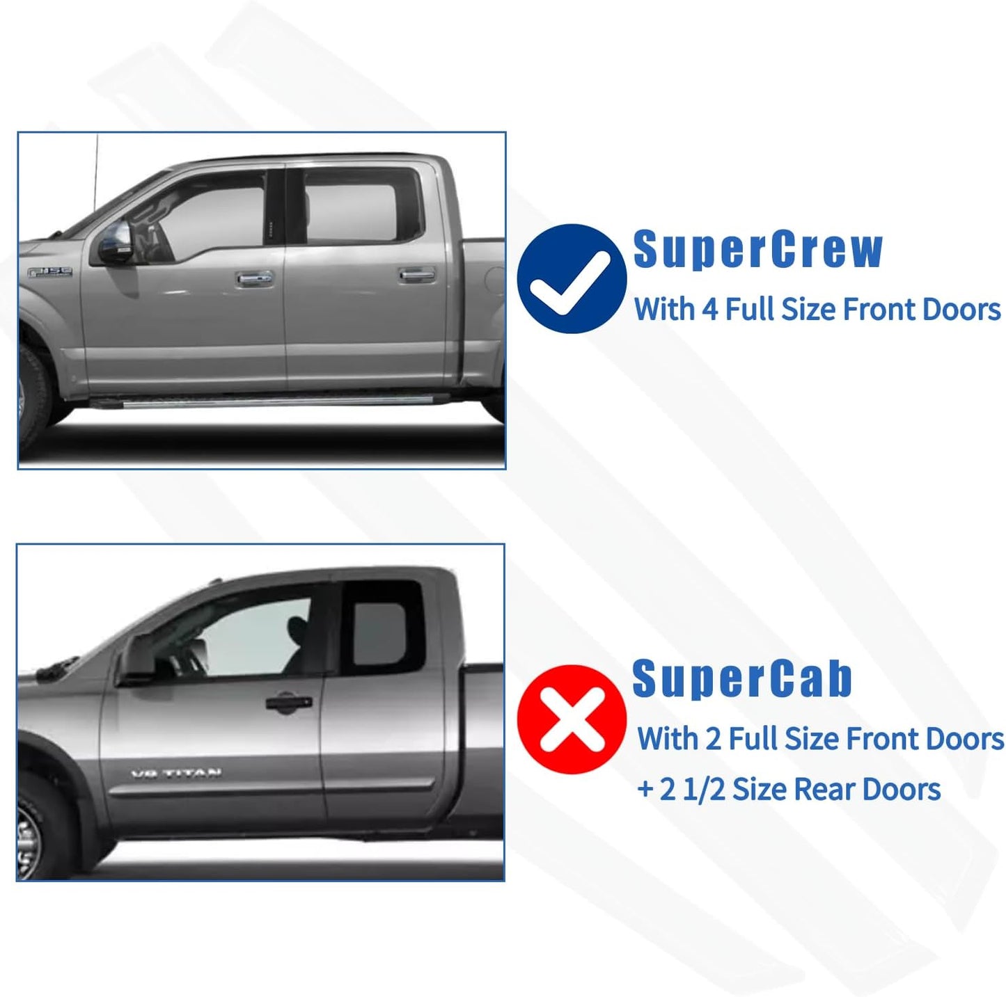 4PCS Window Rain Guards Fit for 2022 2023 2024 2025 Ford Maverick XL XLT Lariat, Smoke Tinted Side Window Visors Wind Deflectors, Outside Mount Side Vent Shades Shields