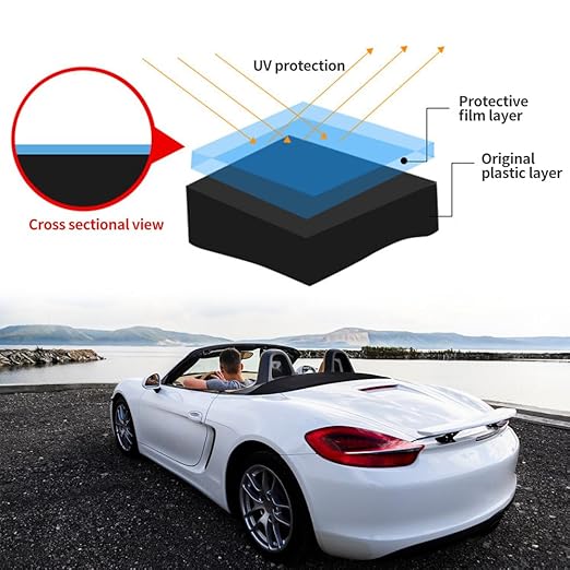 Plastics Parts Crystal Coating, 2025 New Car Crystal Coating for Car Plastic Parts, Coating Agent for Automotive Plastics, Crystals Coating Plastic Restorer, Cars Trim Restorer with Sponge (1)