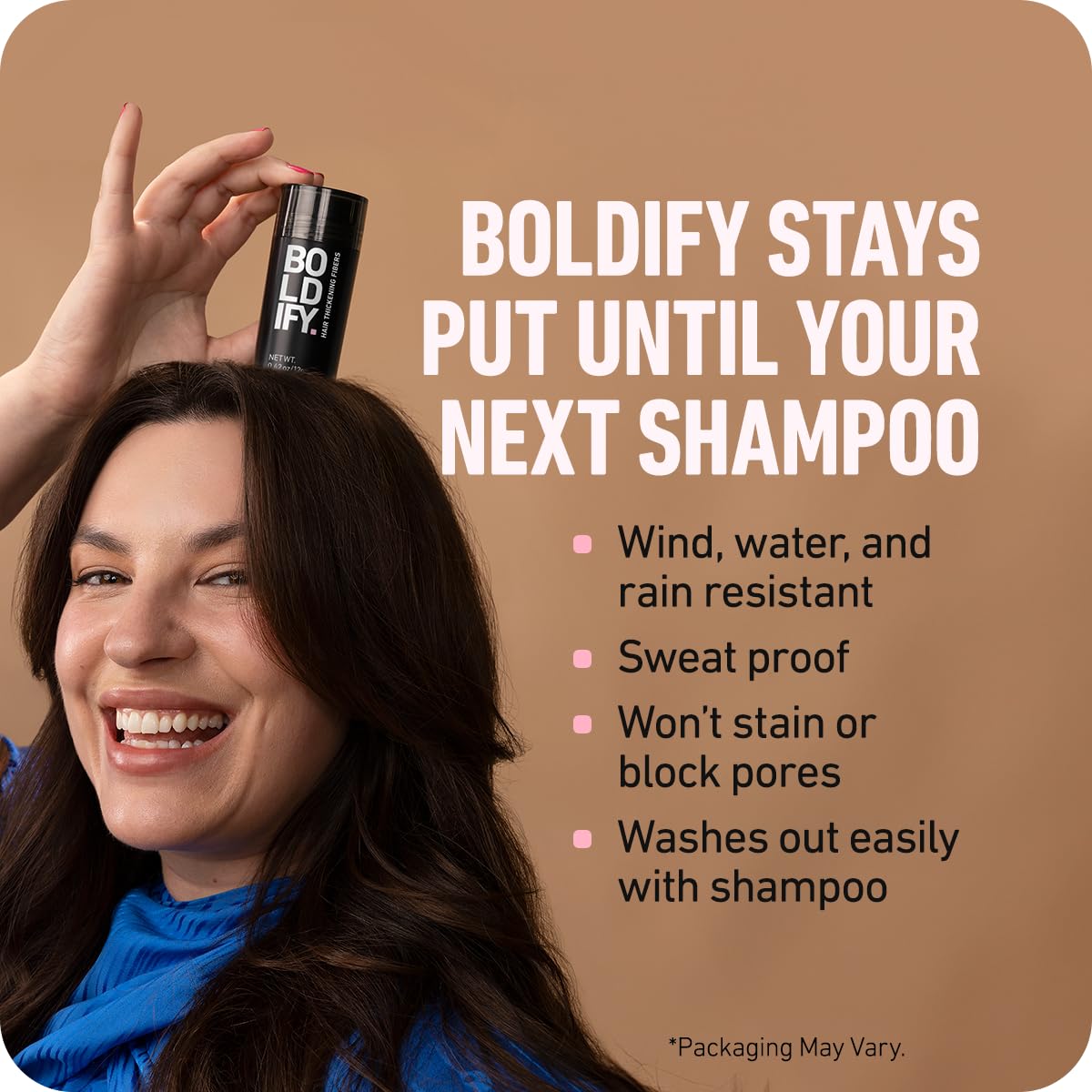 BOLDIFY Hair Fibers 28g | Thinning Hair Solution | Ash Brown for Men & Women