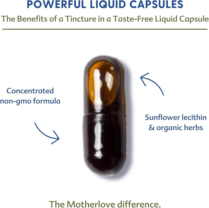 Motherlove More Milk Moringa (270 Liquid caps) Moringa-Based Lactation Supplement to Support Breast Milk Supply—Non-GMO, Organic Herbs, Vegan, Kosher