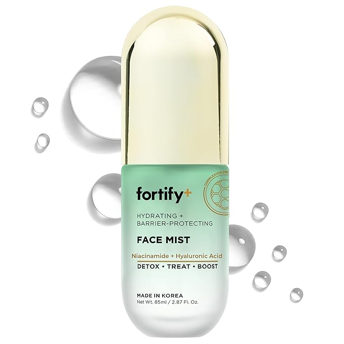 Niacinamide & Hyaluronic Acid Face Mist – 3-in-1: Detox, Treat, Boost – Hydrating, Soothing, Anti-Aging Facial Spray – Dermatologist Tested Korean Skin Care – Clean Beauty – 2.87 Oz