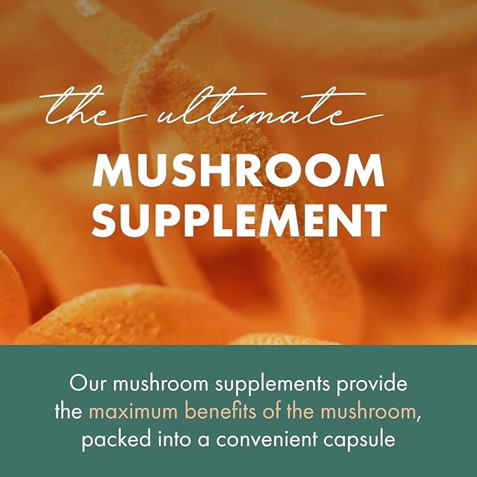 PURE ESSENCE LABS MyPure Cordyceps 4X Mushrooms - Concentrated Cordyceps Mushroom Powder Supplements for Immune System, Stress Response, Physical & Mental Performance - 1 Month Supply