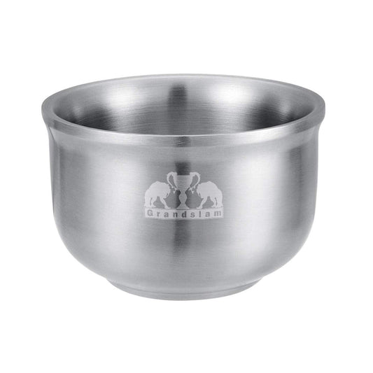 Grandslam Shaving Soap Bowl, 304 Heavy Duty Stainless Steel Shaving Lather Bowl For Men, Double Layer Heat Preservation, Create