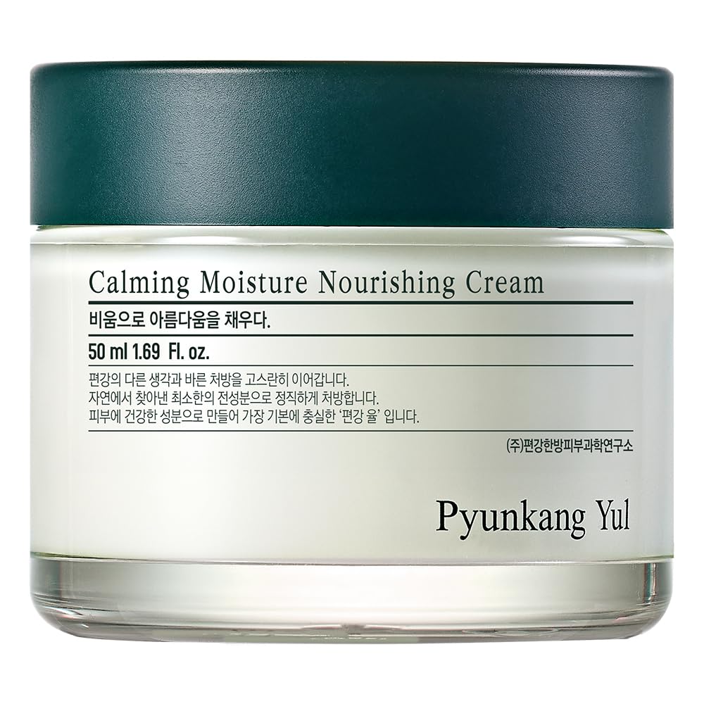 Pyunkang Yul [Pky] Calming Moisture Nourishing Cream Instantly Soothes Sensitive Skin, Face Moisturizer For Healthy Skin Vitalit