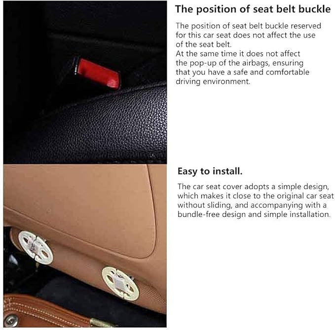 Suninbox Linen Car Seat Covers, Bottom Seat Covers for Car,Car Seat Cushion,Car Seat Pad[Black]