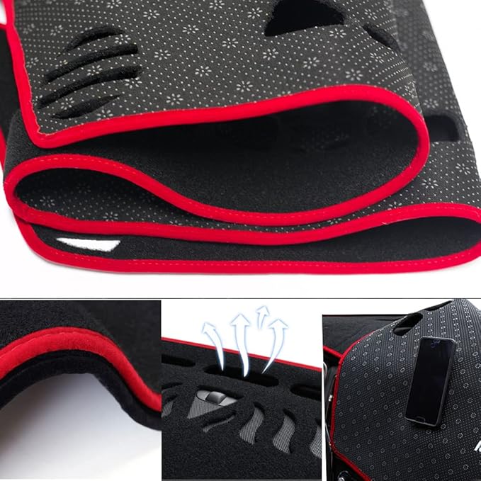 for Buick Lacrosse 2017-2022 Dashboard Cover,Dash Board mat,Car dashmat Dashboard Covers,Interior Dash Board Cover mat,Red