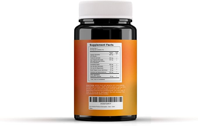 PRIME BALANCE Men’s Health Advanced Testosterone Support Supplement with Tribulus Terrestris, Zinc, Black Pepper, and Selenium – 90 Capsules – 45 Days Supply