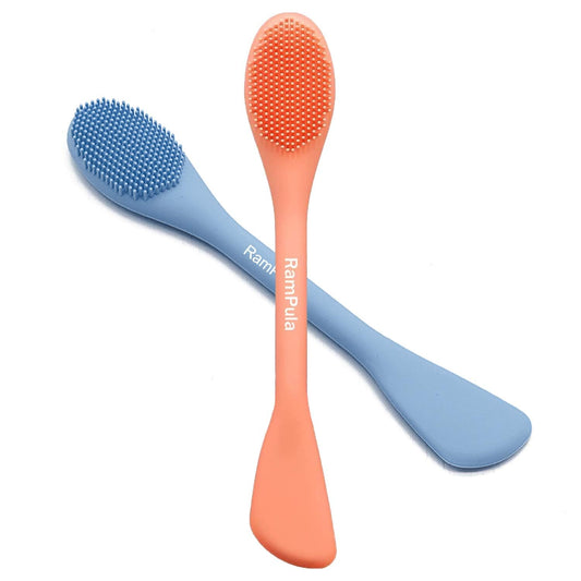 Rampula Silicone Face Mask Brush, Face Scrubber For Gentle Exfoliating & Hairless Moisturizers Applicator Tools For Apply Mud, C