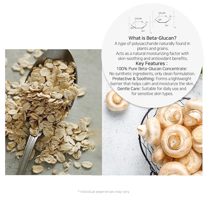 NEEDS NATURE DIY Serum Korean Skincare for Dry, Sensitive Skin (20ml, Beta-Glucan)