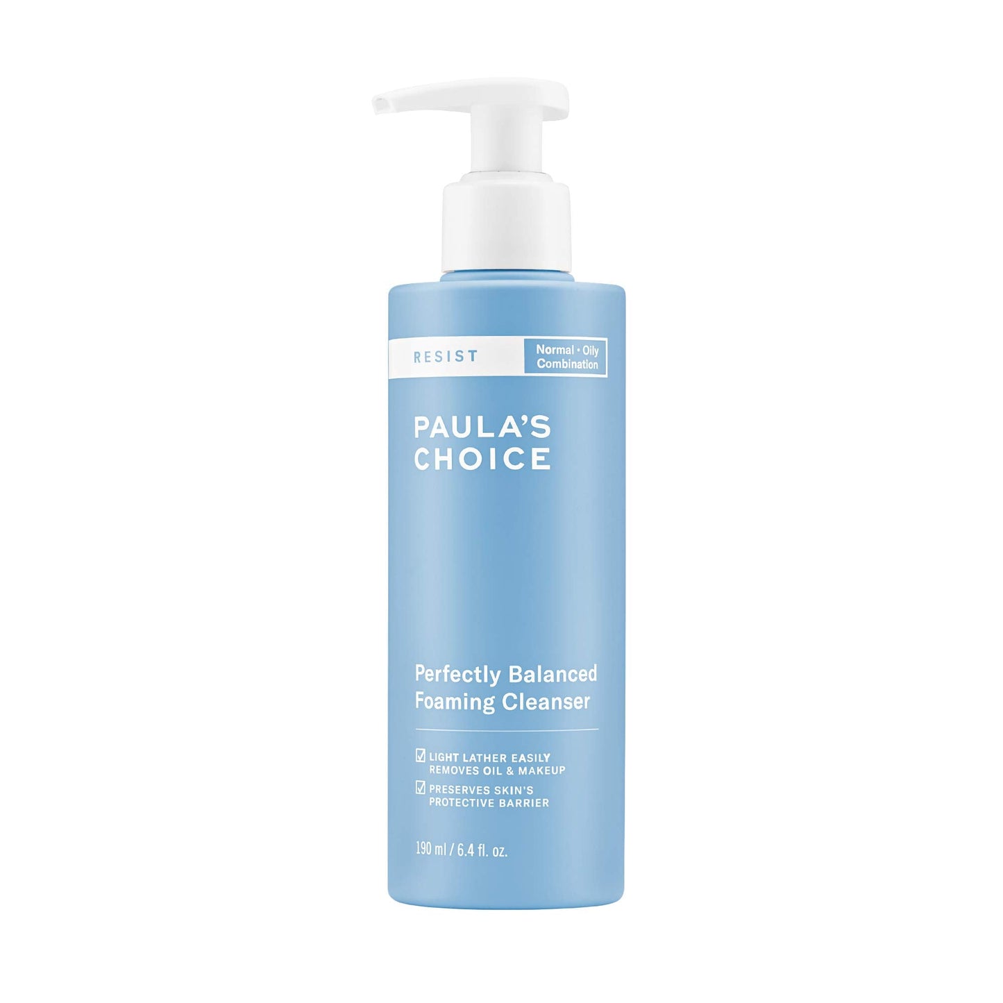 Paula'S Choice Resist Perfectly Balanced Foaming Cleanser, Hyaluronic Acid & Aloe, Anti-Aging Face Wash, Large Pores & Oily Skin