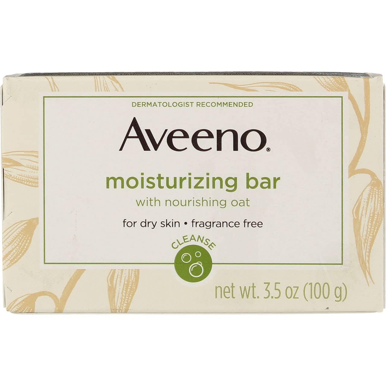 Aveeno Bar Dry Size 3.5 Ounce Aveeno Moisturizing Bar For Dry Skin (Pack Of 3)