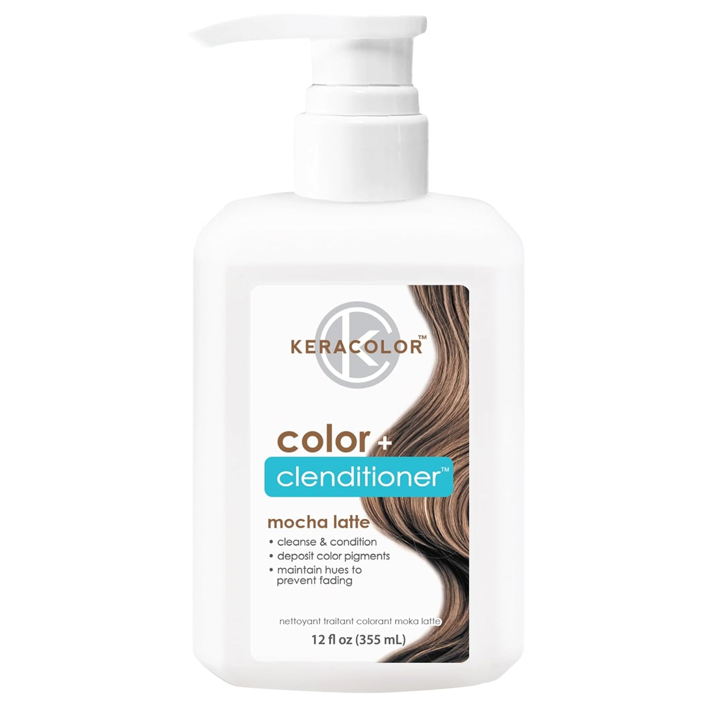 Keracolor 3-In-1 Color-Depositing Conditioner | Gently Cleanses & Conditions | 12 Fl Oz
