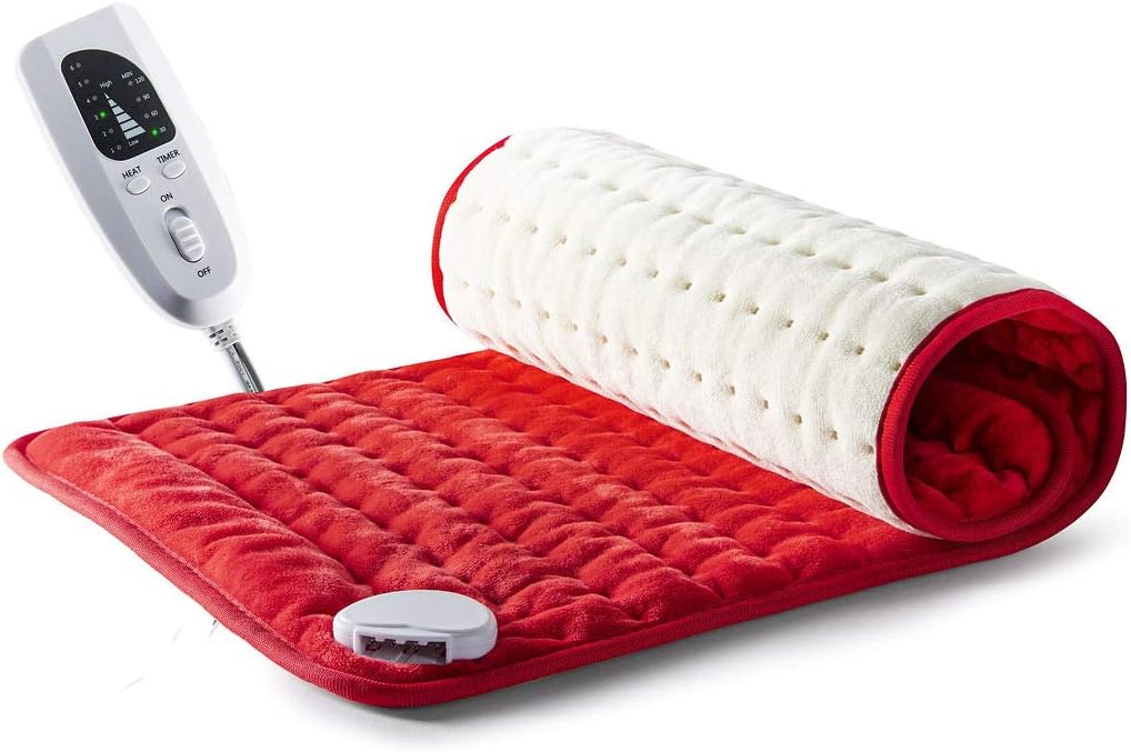 Heating Pad Electric Heating Pad Best Heating Pad for Back Pain and Cramps Relief 2 Hour Auto Off Measures Moist Heating Pad Many Adjustable Setting