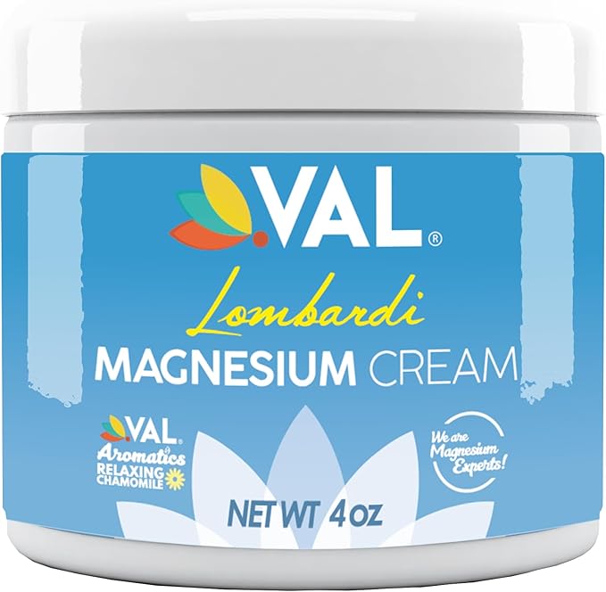 VAL Lombardi Magnesium Lotion | Nighttime Zechstein Magnesium Chloride Cream | Hydrating & Fast-Absorbing | 4oz