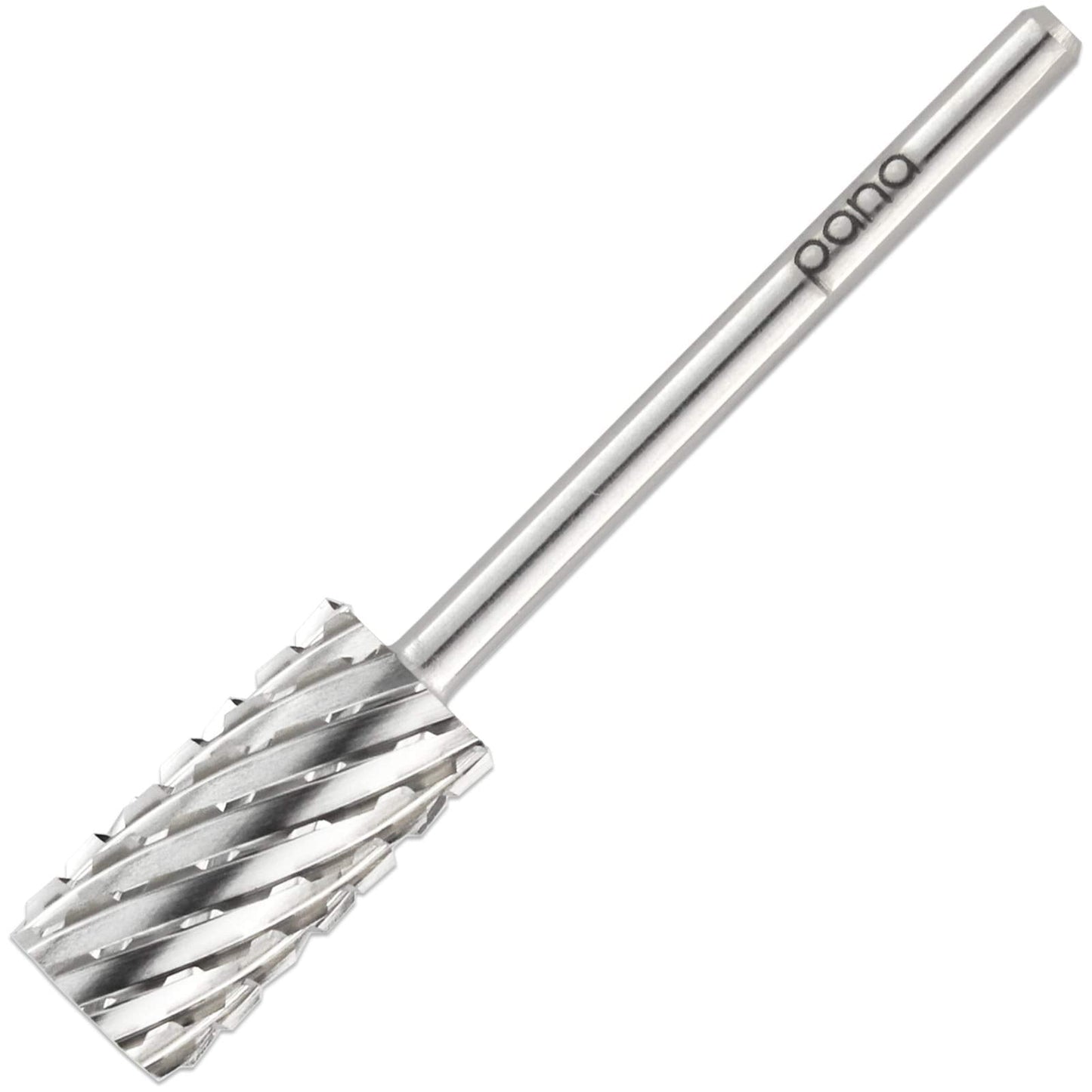 Pana Professional 3/32'' Shank Size - Flat Top Large Barrel Silver Carbide Bit 3X Coarse Grit - Nail Drill Bit For Dremel Machin