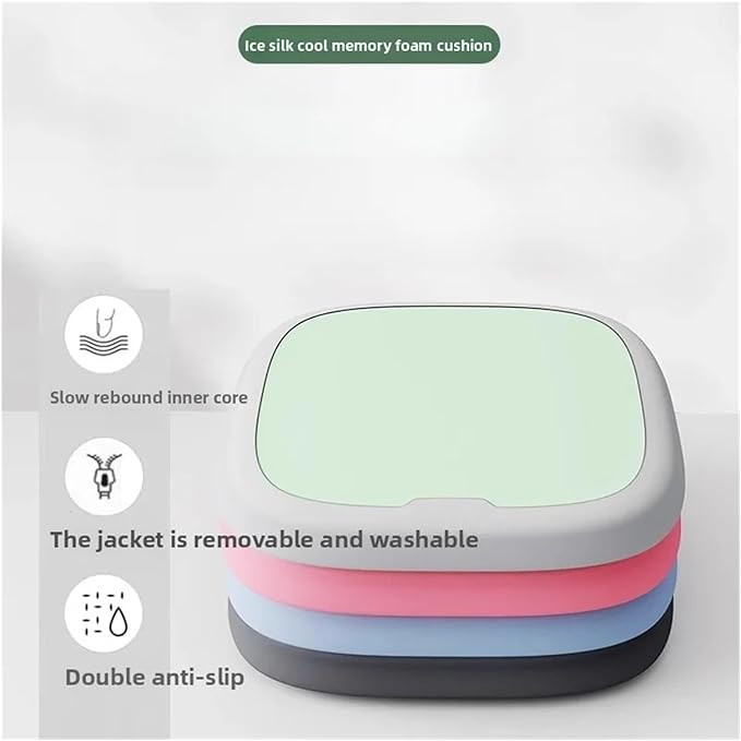 Memory Foam Car Seat Cushions with Lumbar Support - Cool and Breathable Comfort for Car and Office Use(4,35x35cm)