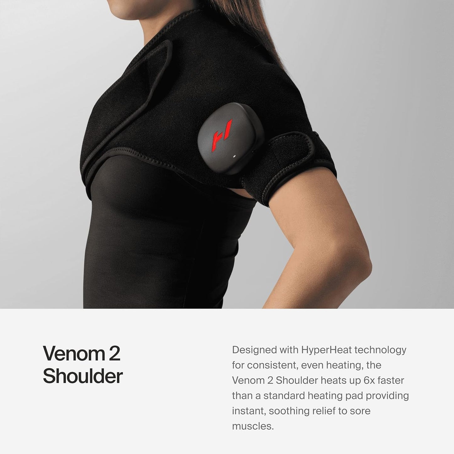 Hyperice Venom 2 Back Wrap - Provides Advanced Heat and Vibration for Pain, Soreness and Inflammation - FSA-HSA