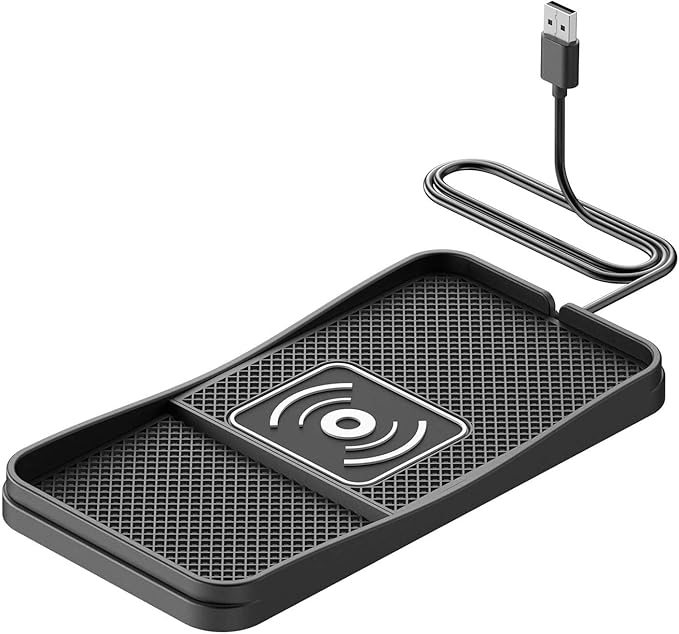 Car Wireless Charger Pad for Hyundai Entourage 2007-2011, Fast Car Wireless Charging Pad for Car Center Console, Non Slip Charging Mat,1M-USB