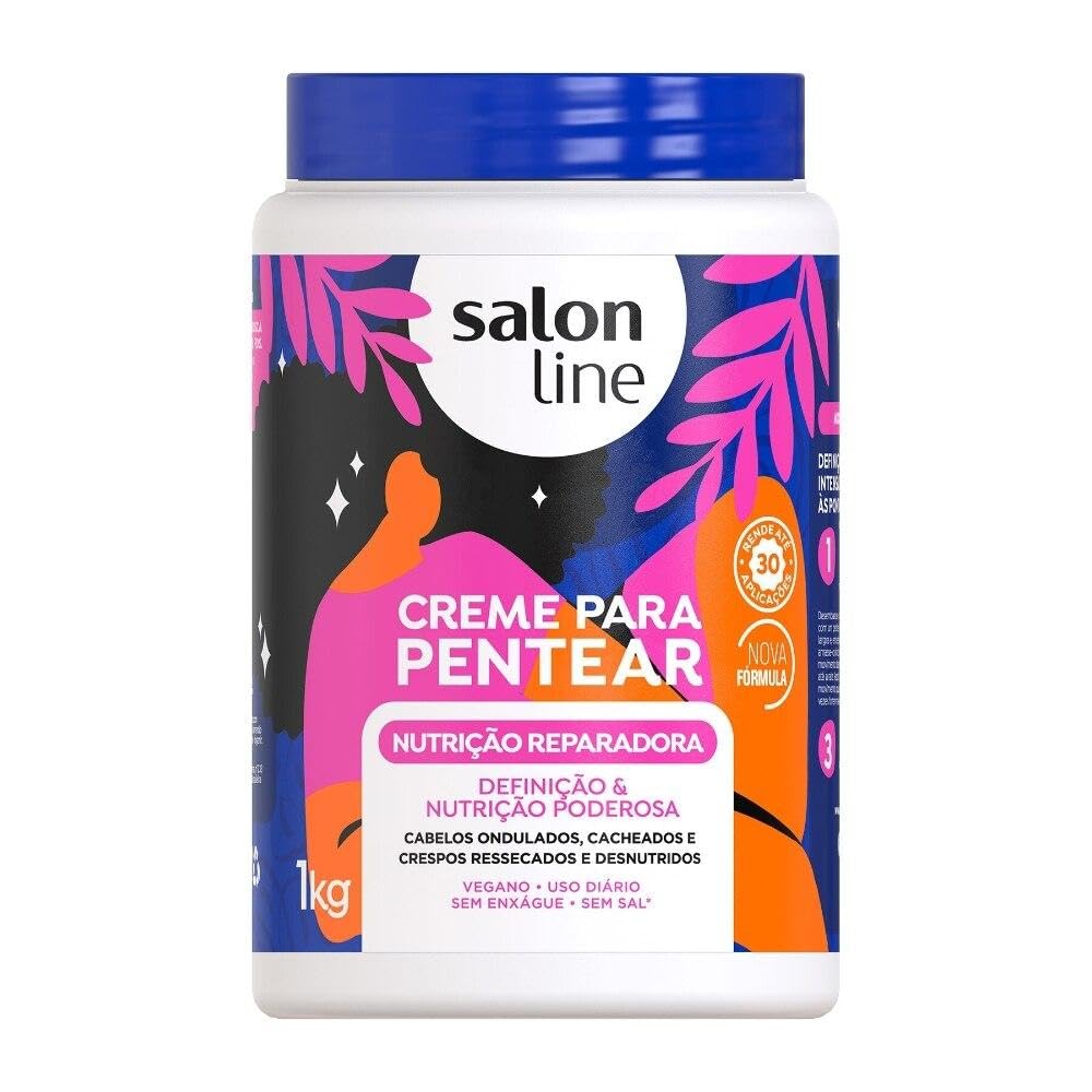 Salon Line - Linha Tratamento (Creme Para Pentear) - Nutricao Reparadora 1000 Gr - (Salon Line - Treatment (Combing Cream) Colle