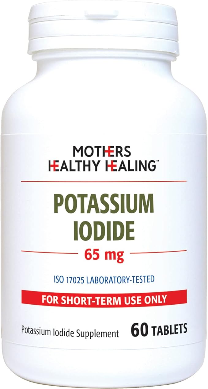 Potassium Iodide 65 mg KI Supplement | 60 Tablets | Iodine - YODO Naciente