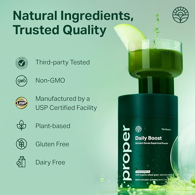 Proper Digestive Wellness & Balance Bundle: Organic Greens & Bloat Relief Drink Mixes with Probiotics, Prebiotics, and Enzymes for Digestive Support and Gut Health