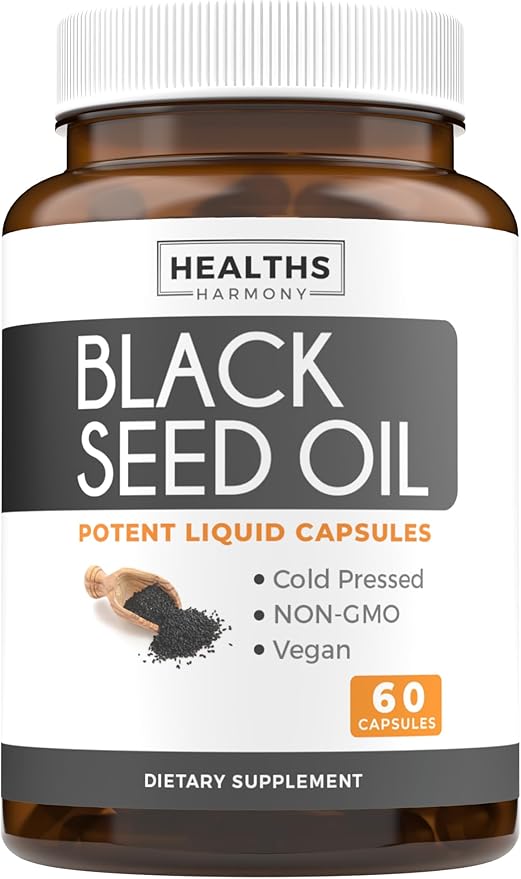 Elderberry Gummies & Black Seed Oil (1-Month Supply) Immunity Power Duo - Elderberry Gummies for Adults with Vitamin C & Zinc (60 count) & Black Seed Oil - Premium Cold-Pressed Nigellia Sativa Oil