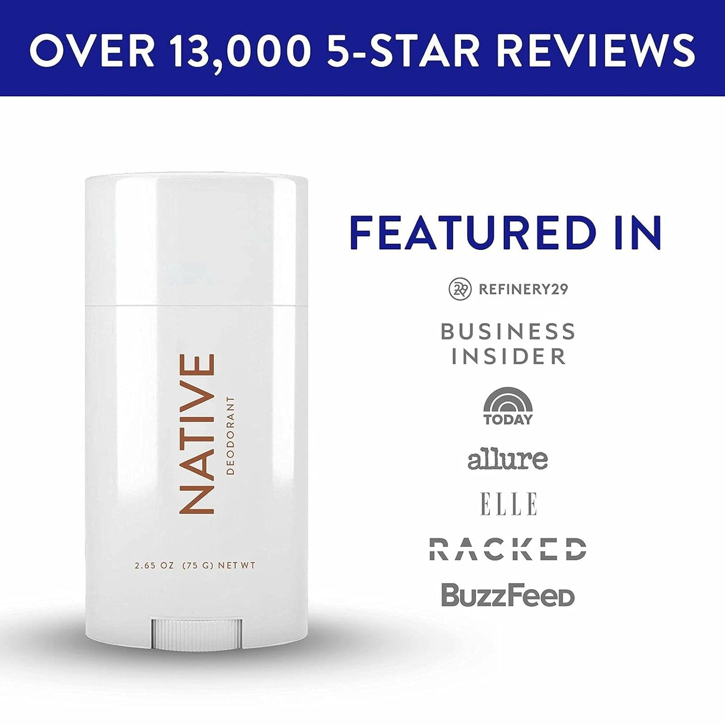Native Deodorant | 72-Hour Odor Control | Aluminum-Free, Coconut & Vanilla, 2-Pack