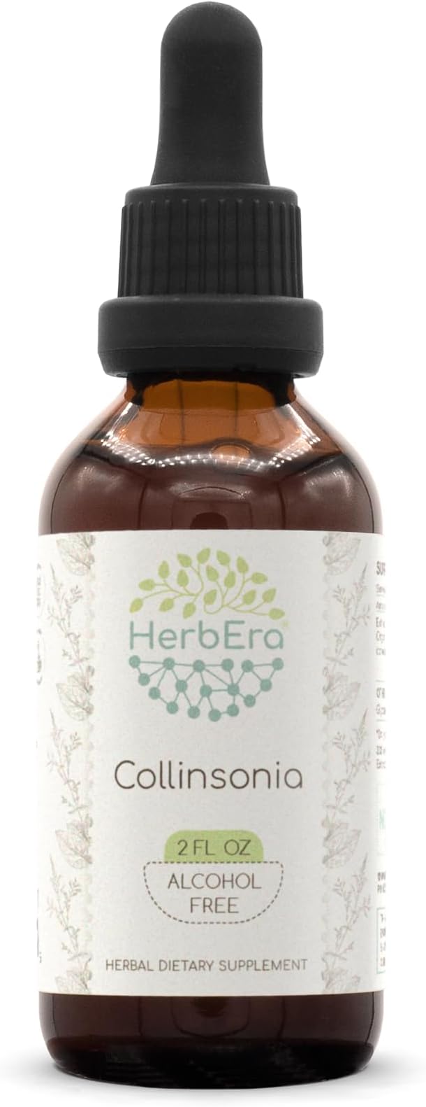 Collinsonia B60 Alcohol-Free Herbal Extract Tincture, Wildcrafted Stoneroot (Collinsonia Canadensis) Dried Root (2 fl oz)