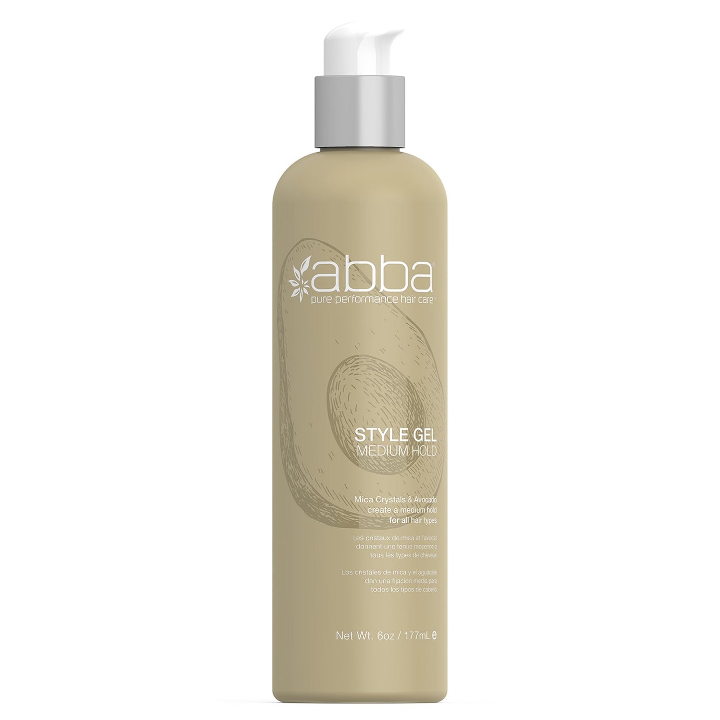 Abba Style Gel Medium Hold, 6 Fl Oz